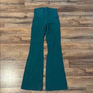 Aritzia High-Waisted Teal Flare Jeans